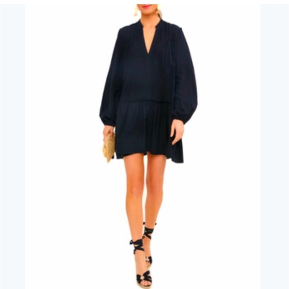 Tuckernuck Ophelia Coverup Dress XS NWT Black Cotton Mini Boho Resort Chic - Picture 1 of 12